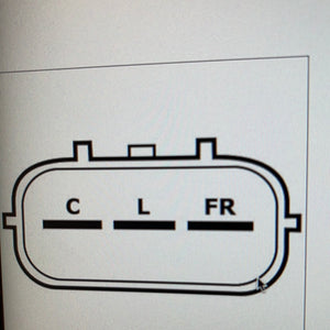 Hyundai / Kia PWM control knob for pcm controlled alternators with 3 pin plug pictured.